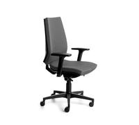 Rocada Silla Profesional 922-1 Carcasa Negra y tapizado Gris. Incluye Brazos Regulables