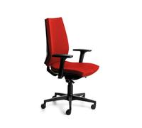 Rocada Silla Profesional 922-2 Carcasa Negra y tapizado Rojo. Incluye Brazos Regulables