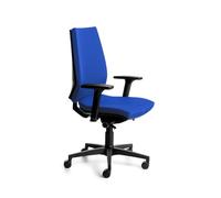 Rocada Silla Profesional 922-3 Carcasa Negra y tapizado Azul. Incluye Brazos Regulables