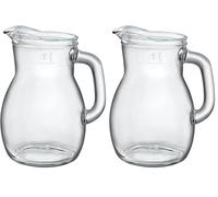 Rocco Bormioli Bormioli Rocco 146160Mu3321990 Bread carafe 1,0 / (Paquete de 2)