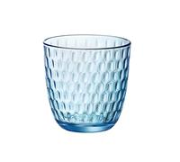 Rocco Bormioli Slot Vaso de vidrio, Turquesa, 6 Unidad (Paquete de 1), 6