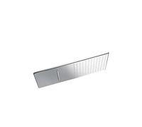 Rociador de ducha rectangular para empotrar en pared con chorro en cascada de acero inoxidable Inox TRES