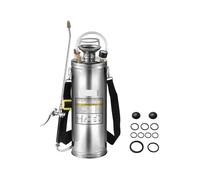 Rociador de jardín, Pulverizador Manual de Acero Inoxidable, rociador riego, Bomba atomizadora, jardín(12L 3.5Gal)