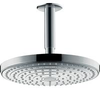 Rociador hansgrohe Raindance Select S240 Rociador de 2 chorros con conexión al techo, 26467000, Color: cromado