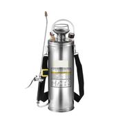 Rociador manual de 4-12L, rociador de riego de acero inoxidable, bomba atomizadora, rociador de limpieza for el hogar y el jardín(6L 1.5Gal)
