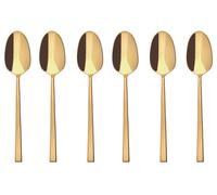 Rock Sambonet Set6Kaffee/Teelöffel Edelstahl/PVD Gold 52762GA6