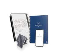 Rocketbook Core Cuaderno Espiral Reutilizable, Tamaño A5, 15 cm x 22,4 cm, Azul marino - Páginas de Puntos, Conexión a App, Borrable, Tapa Duradera, para el Colegio, Trabajo y Proyectos Creativos