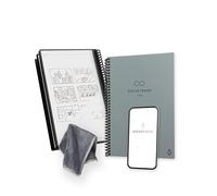 Rocketbook Core Cuaderno Espiral Reutilizable, Tamaño A5, 15 cm x 22,4 cm, Gris - Páginas de Puntos, Conexión a App, Borrable, Tapa Duradera, para el Colegio, el Trabajo y los Proyectos Creativos