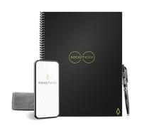 Rocketbook Core Cuaderno Inteligente Reutilizable, Conectado Digitalmente con Bolígrafo, Paño y Aplicación, Cuadrícula de Puntos, Negro, Tamaño A4 21 cm x 29,7 cm, 32 Páginas
