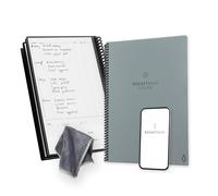Rocketbook Fusion Agenda de Productividad Sin fechas Reutilizable, Tamaño A4, 21 cm x 29,7 cm, Gris - Objetivos, Calendario Mensual y Semanal, Listas de Tareas Diarias, Páginas de Rayas y Puntos