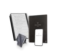 Rocketbook Fusion Agenda de Productividad Sin fechas Reutilizable, Tamaño A5, 15 cm x 22,4 cm, Negro - Objetivos, Calendario Mensual y Semanal, Listas de Tareas Diarias, Páginas de Rayas y Puntos