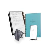 Rocketbook Fusion Agenda de Productividad Sin fechas Reutilizable, Tamaño A5, 15 cm x 22,4 cm, Turquesa - Objetivos, Calendario Mensual y Semanal, Listas de Tareas Diarias, Páginas de Rayas y Puntos