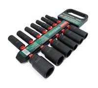 Rockforce accesorios de impacto largos 13 piezas 1/2' 10-32mm /soporte