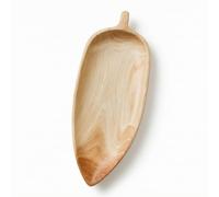 rockible Bandeja de Servir de Madera Bandeja Fuente Alargada con Borde Realzado y Acabado Liso para Servicio de Té y Canapés Adecuada para Mesa Oficina y Cafetería 45x16x4cm