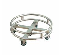 rockible Carro de Acero Inoxidable Carrito Carro para Cubos Diseño Robusto para Contenedores de Sopa y Té Desplazamiento Estable con Ruedas Uso Directo, 52 Cm, Style to 3