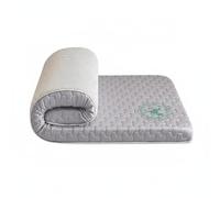 rockible Colchón Viscoelástico Sobrecolchón Acolchado Topper Cubrecama Relleno Mixto de Poliéster y Algodón con Viscoelástica Que Suaviza la Cama Adecuado para, Gris Mitsubishi, 80x190cm