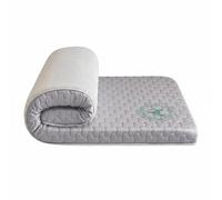 rockible Colchón Viscoelástico Sobrecolchón Acolchado Topper Cubrecama Relleno Mixto de Poliéster y Algodón con Viscoelástica Que Suaviza la Cama Adecuado para, Gris Mitsubishi, 90x200cm