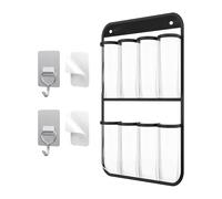 rockible Porta Cubiertos para Montar en La Pared, Bolsa de Almacenamiento Multiusos Que Ahorra Espacio para Colgar en La Puerta O en La Encimera de La, Claro