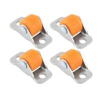 rockible Rueda pequeña fija direccional para muebles, rueda silenciosa, rueda lineal, polea de puerta corredera para muebles pequeños, 4 Uds.