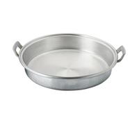 rockible Sartén Aluminio sin Revestimiento Sartén con Artesanal Parrilla para Cocineros, 36 Cm, Modelo Mejorado Engrosado, 36 Cm De Diámetro, 2.25 Kg, Sin Tapa