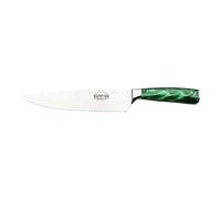 Rockingham Forge Cuchillo De Cocinero, Serie Sunrise, 8 Pulgadas, Hoja de Acero Inoxidable con Mangos de Resina, Verde Esmeralda, RF-2108GN