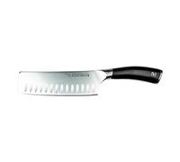 Rockingham Forge Cuchillo Equilibrium 16.5cm Vegetable/Nakiri con hoja de acero alemán y mango negro