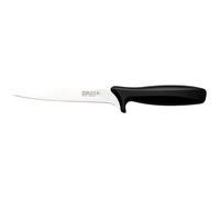Rockingham Forge Cuchillo para filetear 15 cm, cuchillos de cocina ligeros y afilados de acero inoxidable con mango negro