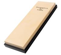 Rockingham Forge SUPERSHARP Piedra de afilar, grano medio 1000 - Piedra de afilar profesional con base antideslizante, 18 x 6 x 1,5 cm - Afilador de cuchillos de cocina