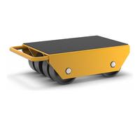 Rodador de transporte con ruedas de nailon eurokraft basic, no acoplables