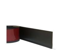 Rodapiés impermeables Zócalo autoadhesivo de 3,0 metros/118,11 pulgadas, pegatina pared, tira impermeable, faldón, línea esquina decorativa, 1 ud Baño(Black)
