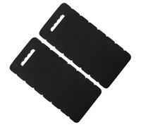 Rodillera de Jardín 2piezas EVA 45,5x21x2,5cm Negra | Antideslizante Secado Rápido, Ranura de Asa, para Suelo, Yoga y Reparación