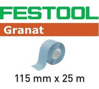 Rodillo abrasivo para lijado a mano Festool, granato, 115x25 metros, grano P180