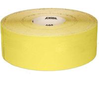 Rodillo abrasivo para madera dura y maderas macizas, 93 mm x 50 m, color amarillo