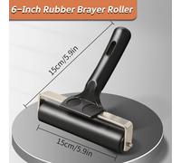 Rodillo Brayer de goma de 2,2 "/3,9"/5,9 "/7,6" para impresión, pegado, grabado, papel tapiz para imprimir bloques de tinta, estampado artesanal, 1 ud. 3.9inch