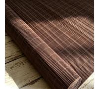 Rodillo de bambú retro para fácil de limpiar, inalámbrico, de bambú natural para porche e interior, disponible en 61-177.8 cm de ancho (marrón, 76.2 cm de ancho x 91.4 cm de alto)