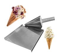 Rodillo de cono de gofre de acero inoxidable, herramienta antiadherente para conos de helado caseros, suministros de restaurante y panadería