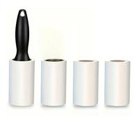 Rodillo Quitapelusas Ultra Adhesivo para Eliminar el Pelo de Mascotas - Ideal para Muebles, Ropa y Alfombras | Herramienta para Limpiar Pelo de Mascotas, Adhesivo para Pelo 2 handles 6 paper