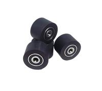 Rodillo recubierto de poliuretano de 30 mm con rodamientos dobles 626RS, 6 x 30 x 20 mm, rueda guía de goma blanda for máquina de mascarillas PUT62630-20.