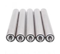 Rodillos de repuesto para cintas transportadoras Stainless Steel Conveyor Rollers 5 Pack 1/1.5/2 3.9-39.4 inch(Dia 1.5"/38mm,L 27.5"/700MM)