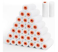Rodison Rodillo Mini de Pintura, 4 Pulgadas Funda de Rodillo de Espuma, Juego de Rodillos de Espuma para Muebles, Puertas, Mesas, Superficies Lisas, etc. Paquete de 30