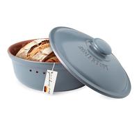 Römertopf Cacerola de cerámica natural, ideal para guardar pan de 30 cm de diámetro