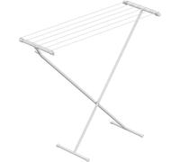 Rörets Tendedero de Pie para Ropa Compact White - Estendedero Plegable de Metal para Secado de Ropa en Espacios Pequeños, Interior y Exterior - 90x32x83 cm