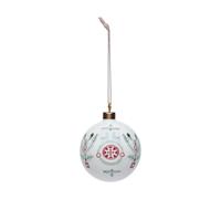 Rörstrand Bola de navidad Swedish Grace Winter Ø8 cm Blanco