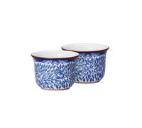 Rörstrand Hueveras Ostindia Floris pack de 2 azul-blanco