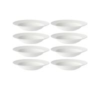 Rörstrand Plato hondo Swedish Grace Ø25 cm paquete de 8 - Nieve (blanco)