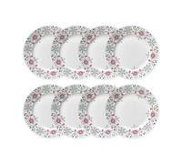 Rörstrand Plato Swedish Grace Winter Ø21 cm paquete de 8 - Blanco