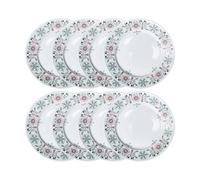 Rörstrand Plato Swedish Grace Winter Ø27 cm paquete de 8 - Blanco