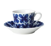 Rörstrand Set de regalo Taza con platillo Mon Amie 14 zul-blanco