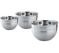 RÖSLE Cuencos 3 unidades, acero inoxidable 18/10, para preparar y almacenar alimentos, aptos para lavavajillas.