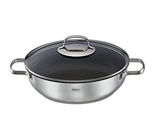Rösle Elegance Sartén Universal Revestimiento Antiadherente ProPlex, 28 cm, Acero Inoxidable 18/10, Apta para inducción, Apta para lavavajillas